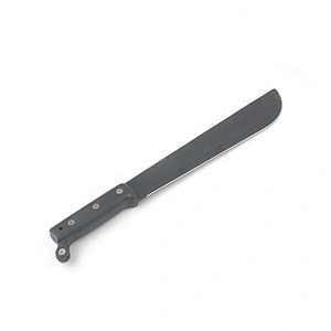 Black Coating Stainless Steel  Outdoor Survival Hunting Machete With PP Handle