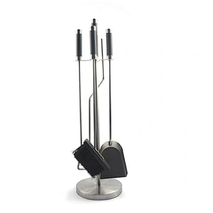 4 Piece Stainless Steel  Fireplace Tool Set