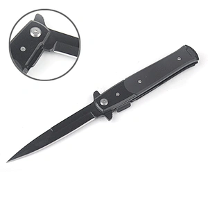 Edge Small Blades Stainless Steel Straight Knives Blade Pocket Folding Survival Titanium Personalized
