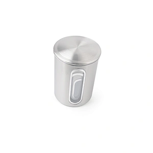 stainless steel jar airtight sealed metal vacuum container kitchen coffee tea canister