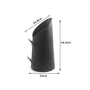 fireplace accessory tool coal hod bucket with brass handle