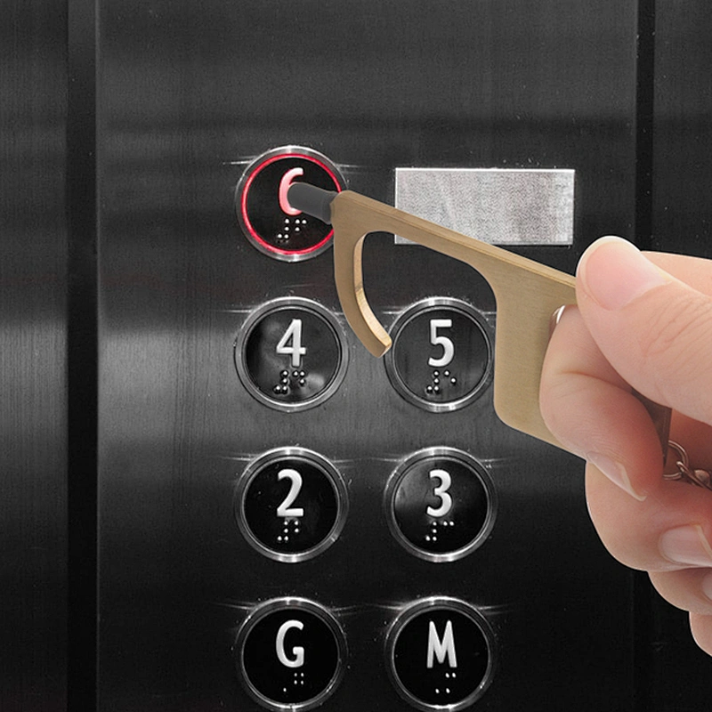 Hygiene Antimicrobial Hand Keychain Touchless Door Opener No Touch Key