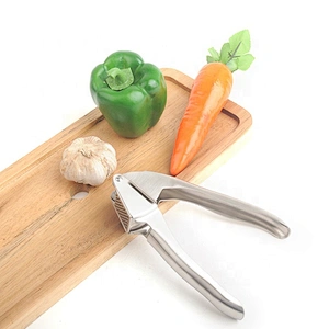 Multi-Function Handled Garlic Press Stainless Steel Garlic Presses For Kitchen