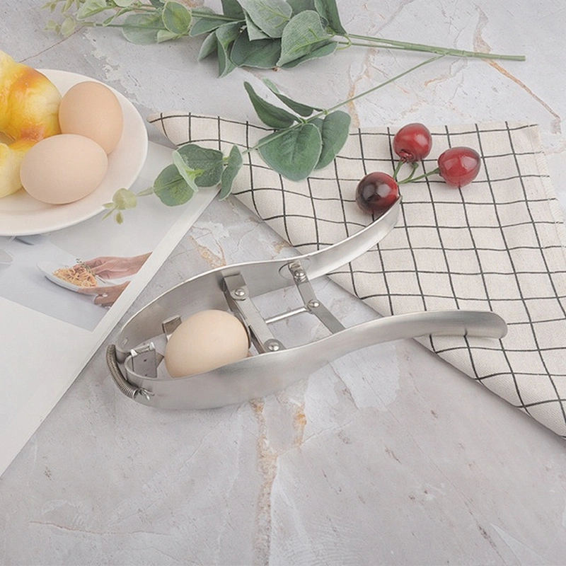 Amazon new type stainless steel kitchen gadgets egg tools egg opener eggshell cutter cracker