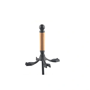 Black coating iron Traditional fireplace accessories set with wooden handle