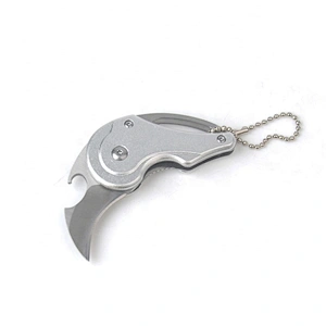 Mini multifunctional folding keychain gift knife