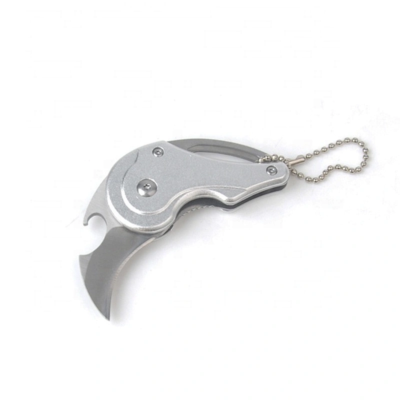 Mini multifunctional folding keychain gift knife