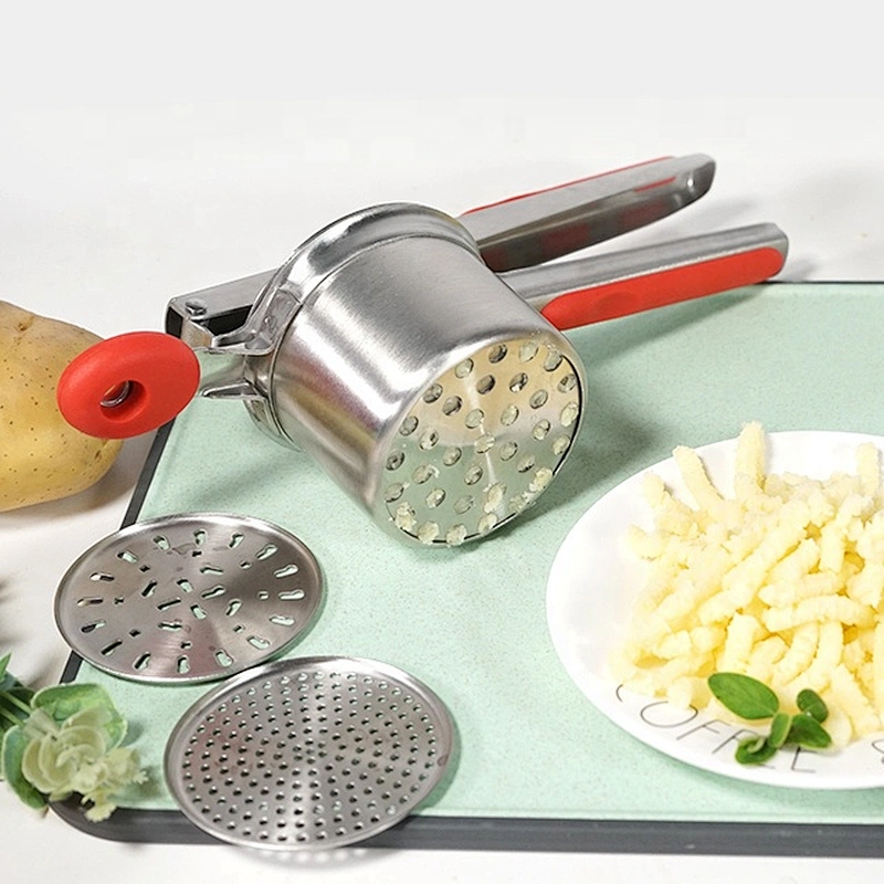 Food grade stainless steel fruit masher manual potato ricer