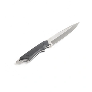 Matt finished Stainless Steel Outdoor Survival Camping Knife with Black Handle