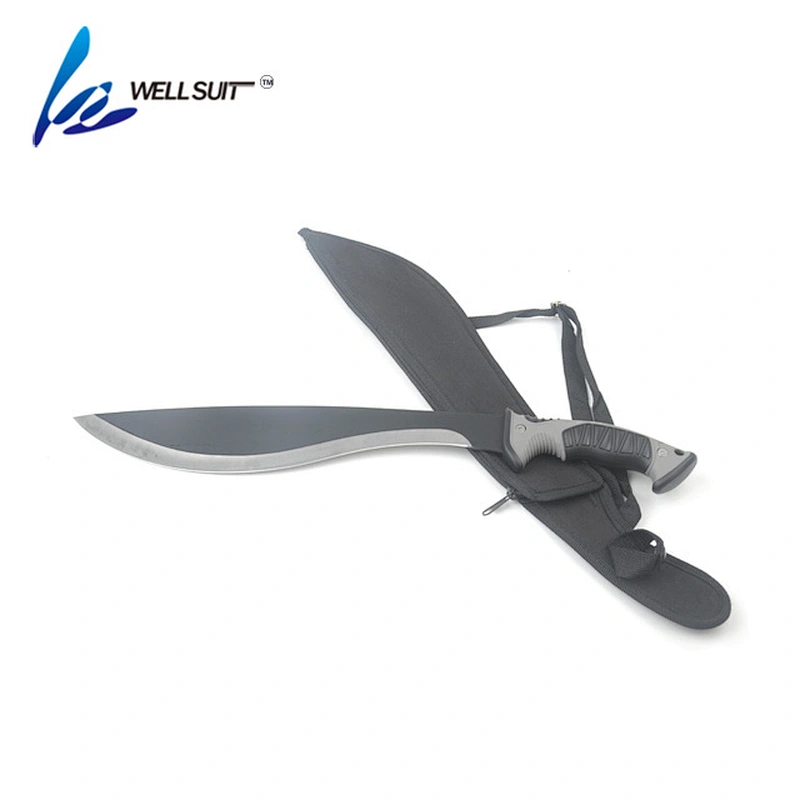 Outdoor Camping Survival Serrated Blade Knife Machete with plastic handle