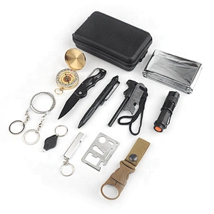 Multifunctional survival outdoor hiking fishing camping kit