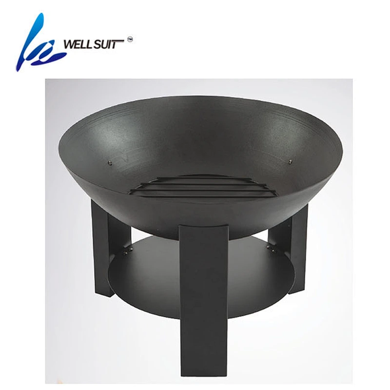 Iron Fire pit with bottom plate