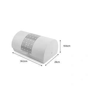 Factory oem logo metal home large bread box storage