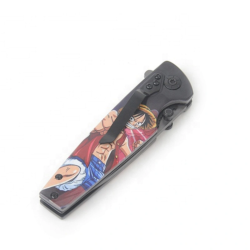 2019 Multifunctional Cartoon Pattern  Handle  Big Folding Knife