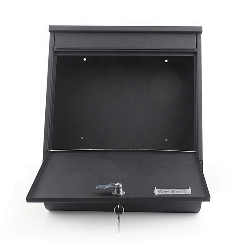 popular  apartment german black  iron with powder coating outdoor smart parcel mailbox
