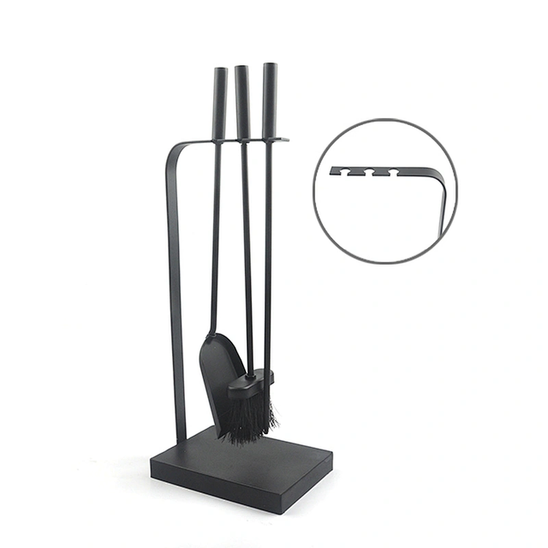 Fireplace accessories  for garden outdoor fireplace with stand wooden holder