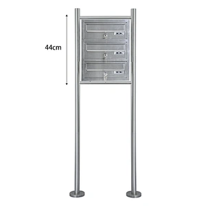 Wrought Stainless Steel Free Standing Residential Mailboxes With Posts