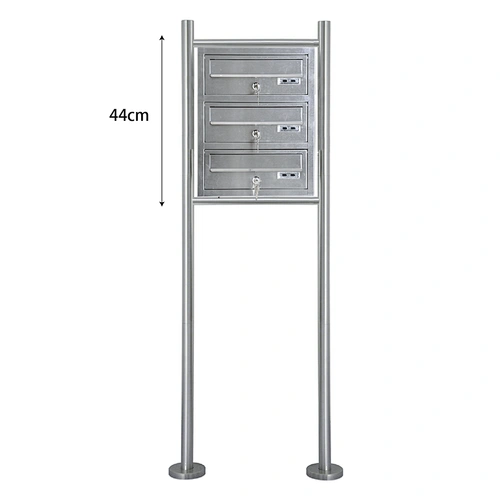 Wrought Stainless Steel Free Standing Residential Mailboxes With Posts