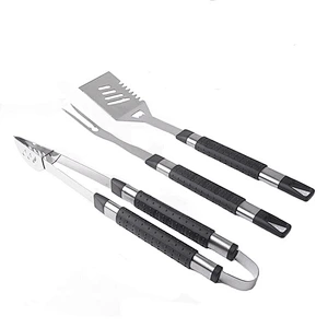 Factory  stainless steel  barbecue tool sets BBQ utensils  Fork Tongs Spade Barbecue Sets