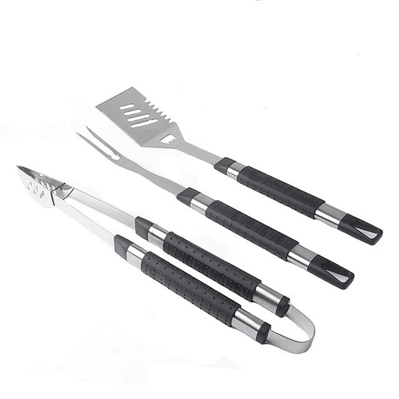 Factory  stainless steel  barbecue tool sets BBQ utensils  Fork Tongs Spade Barbecue Sets