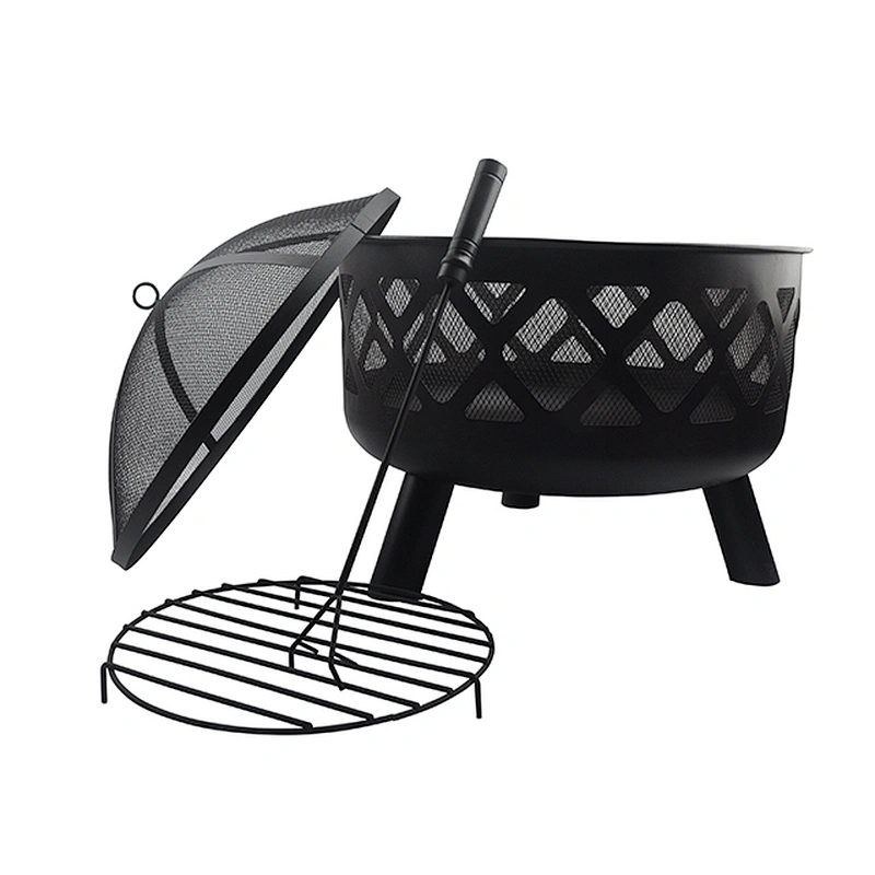 Outdoor Decorative iron brazier for barbue
