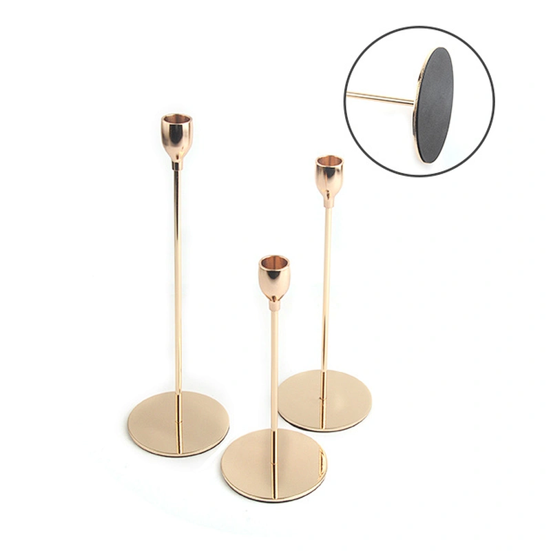 Iron and aluminum candle holder sets