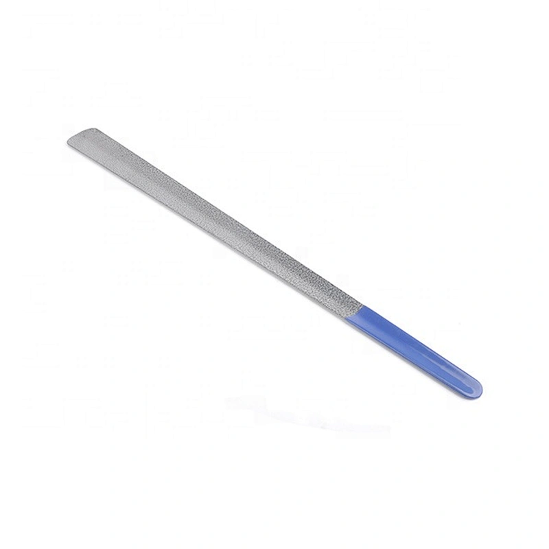 Elegant 61cm extra long shoehorn colorful painting metal shoe horn with long handle
