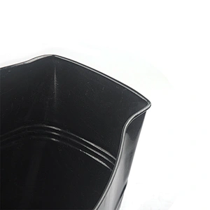 Fireplace accessories Black iron black ash bucket with lip for fireplace tool