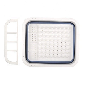 BPA Free Heat Resistant Drainer Steam Basket Kitchen Collapsible Colander with Handle