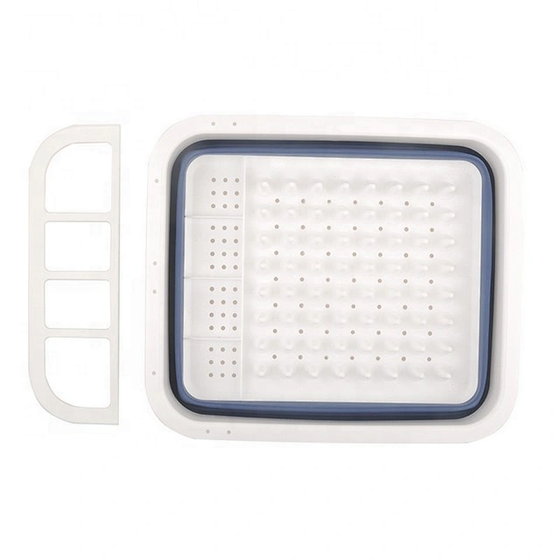 BPA Free Heat Resistant Drainer Steam Basket Kitchen Collapsible Colander with Handle
