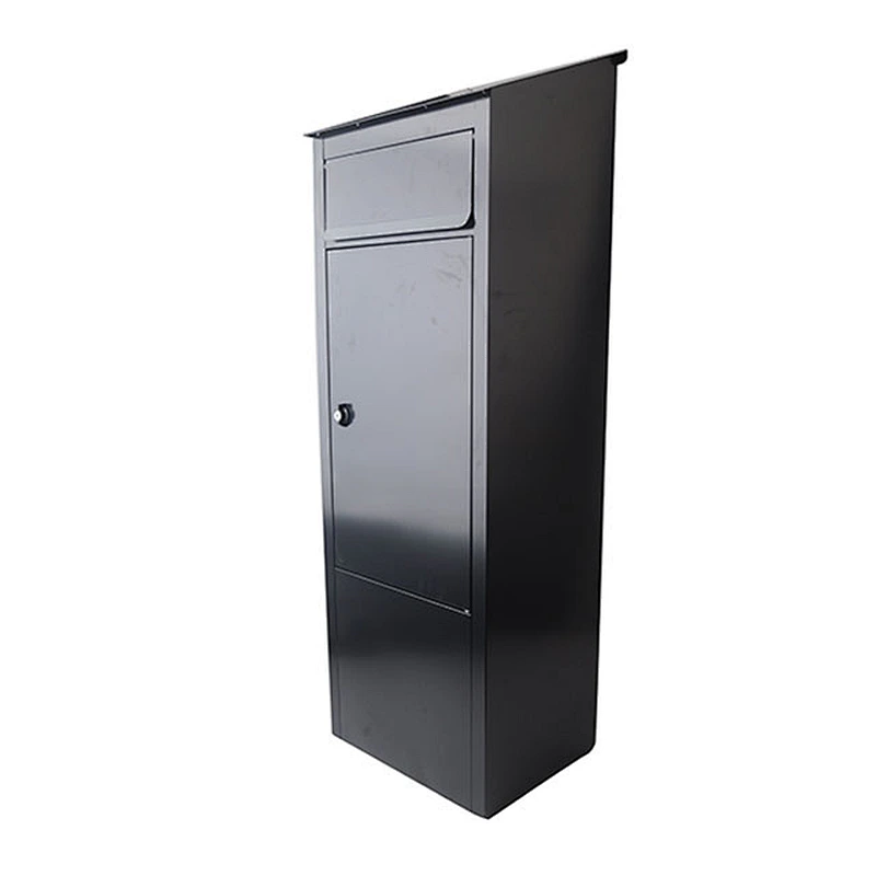 Free standing cast iron modern metal locking large mail box