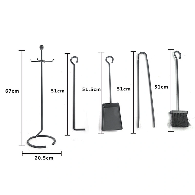 New Accessories Indoor Outdoor  Cast Iron fireplace  Metal Tool Set