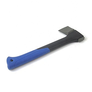 Mini professional survival camping hatchet axe with fiberglass handle
