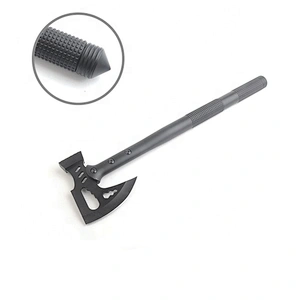 Multi-Purpose Stainless Steel Black Coating Hatchet Axe with Fire Starter and Knife for Outdoor