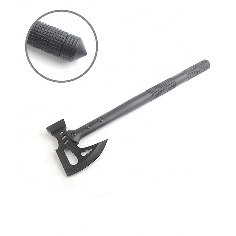 Multi-Purpose Stainless Steel Black Coating Hatchet Axe with Fire Starter and Knife for Outdoor