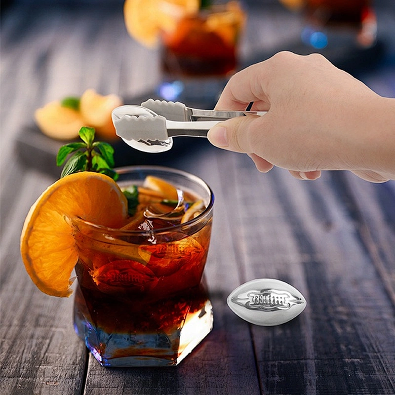 Stainless Steel Chilling Ice Cubes with Pouch - Reusable Stone Chiller On the Rocks Cold Drinks for bar