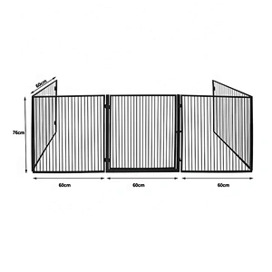hot selling 5 leafs folding metal fireplace screen stairs guardrail safe for children