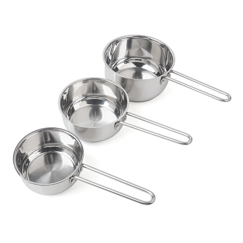Best supplier durable long handle mixing bowl set chocolate melting bowl