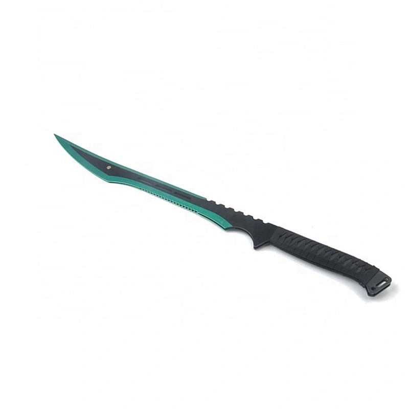 Hot professional stainless steel customized outdoor cosplay matchet knife with sheath