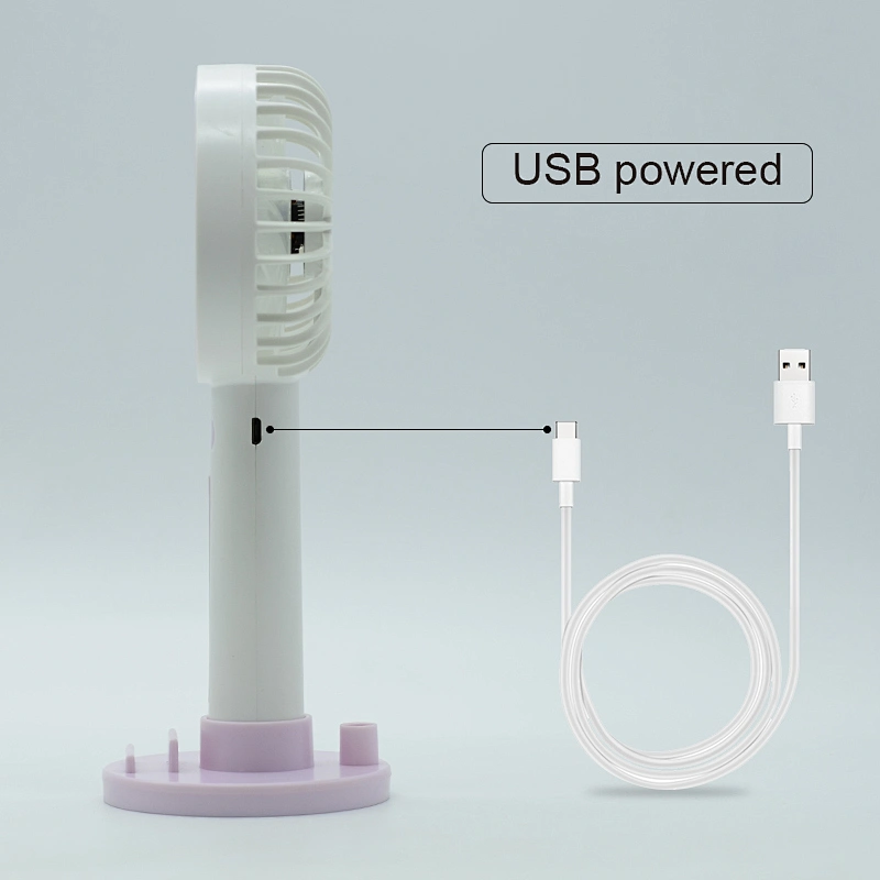 USB Fan Desk Handheld Air Cooling with high quality Fan Mobile phone holder Stand Desktop Rechargeable Fan