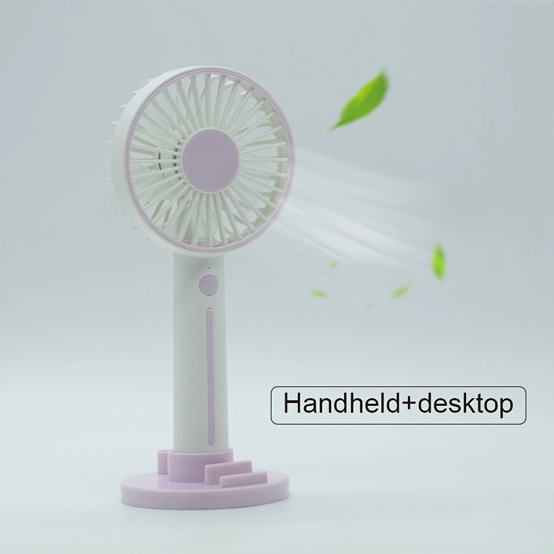 USB Fan Desk Handheld Air Cooling with high quality Fan Mobile phone holder Stand Desktop Rechargeable Fan
