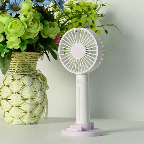 USB Fan Desk Handheld Air Cooling with high quality Fan Mobile phone holder Stand Desktop Rechargeable Fan