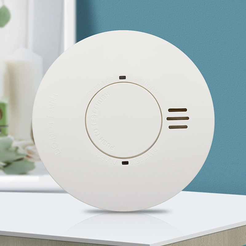 Smoke Alarm DC 10 years long-life battery operated backup wireless smoke sensor
