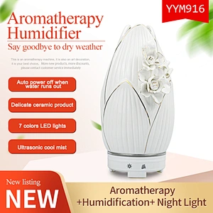 High Quality 120ml Smart Oil Diffuser Ceramic Diffuser air humidifier ultrasonic