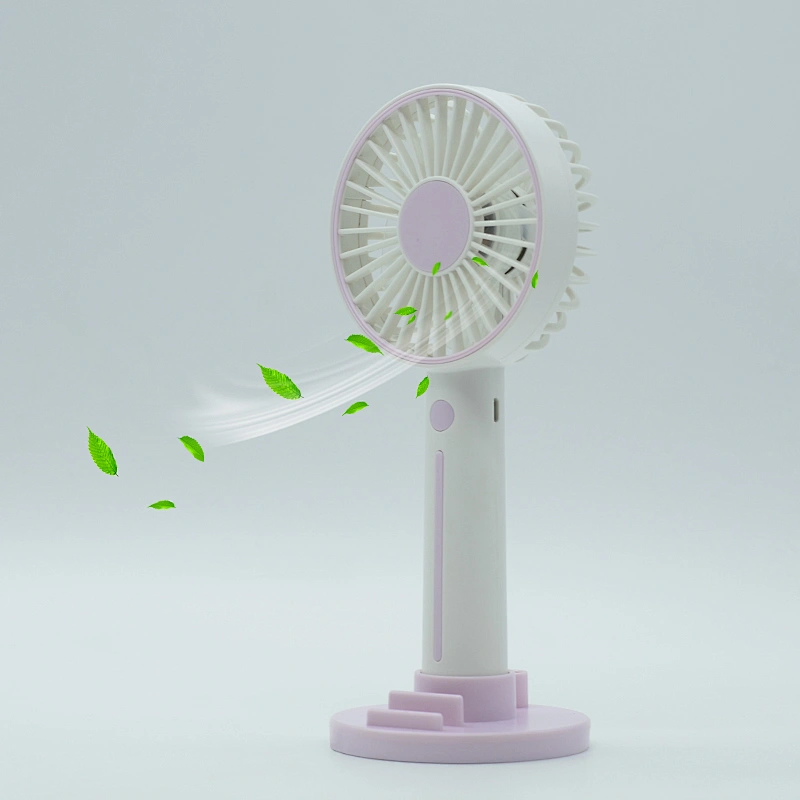 USB Fan Desk Handheld Air Cooling with high quality Fan Mobile phone holder Stand Desktop Rechargeable Fan