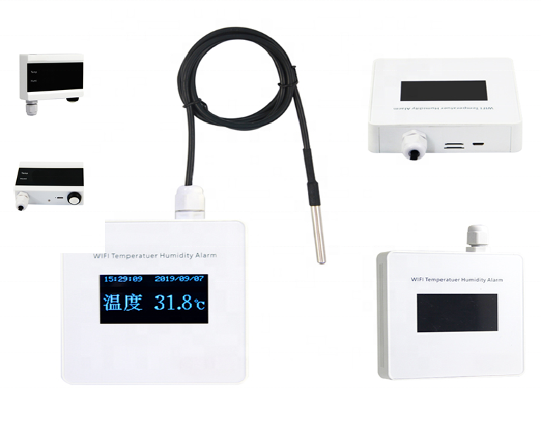 Wireless wifi temperature humidity control sensor