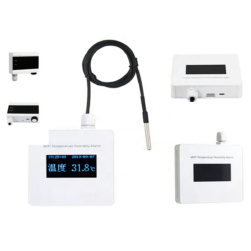 Wireless wifi temperature humidity control sensor