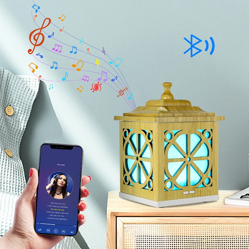 Wood Essential aroma diffuser Ultrasonic Diffusers Cool Mist Humidifier with led night light