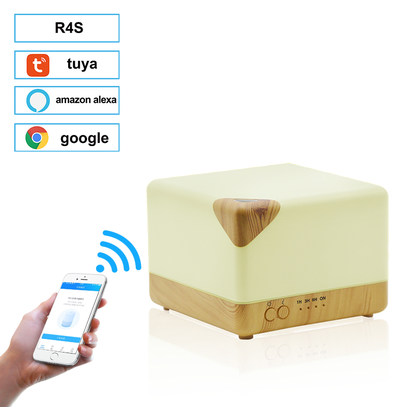 Smart WIFI Remote Control Aroma Diffuser and Kids Aroma Diffusers Wholesale Ultrasonic Humidifier 7 Color Led 6 Hours Electric