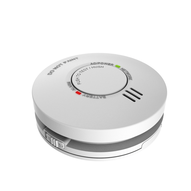 2021 New Smoke Alarm Detector AC 220V with DC 10 years battery Safety WIFI Smoke Sensor